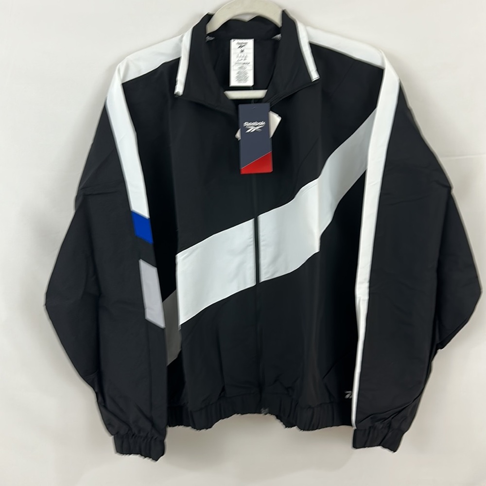 Reebok Woman’s Black Speed wick Training  Woven Jacket Elastic Waist M - Picture 8 of 10
